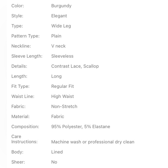 Modely Contrast Lace Scallop Trim Jumpsuit NWT - Picture 6 of 7